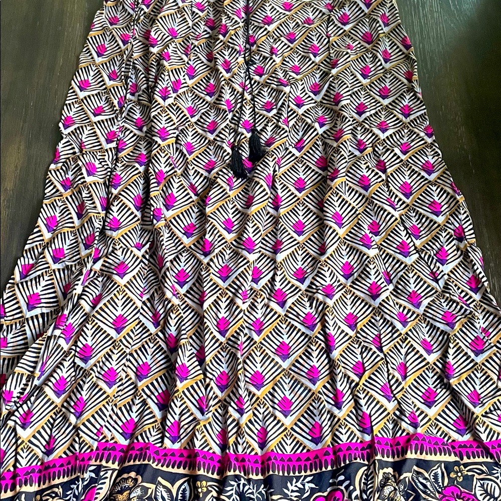 Maxi Skirt with Pockets and tassels